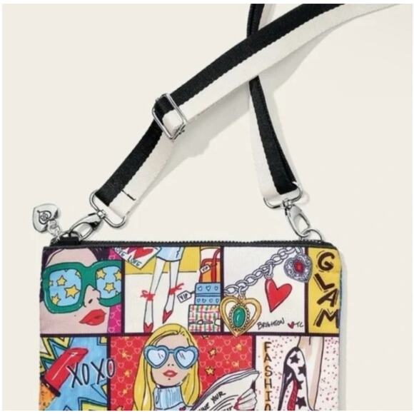 BRIGHTON Glam Girl Crossbody Pouch EUC - Picture 9 of 9